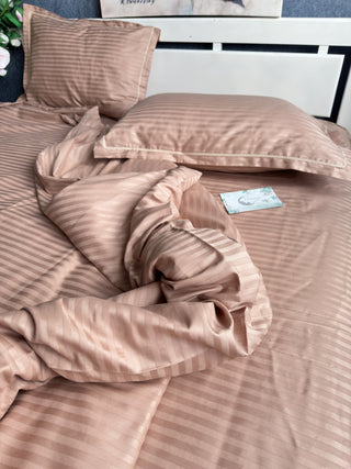 Striped Cotton Sateen Bedding Collection