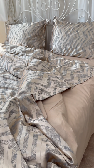 Jacquard -Cotton Sateen Bedding Collection — Luxurious Style