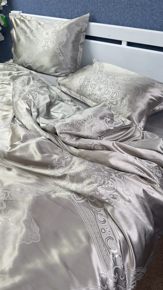 Jacquard-Cotton Sateen Bedding Collection Comfort Night