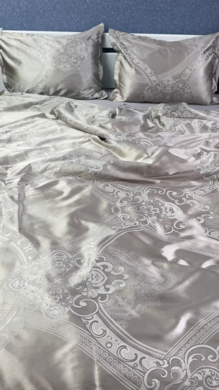 Jacquard-Cotton Sateen Bedding Collection Comfort Night