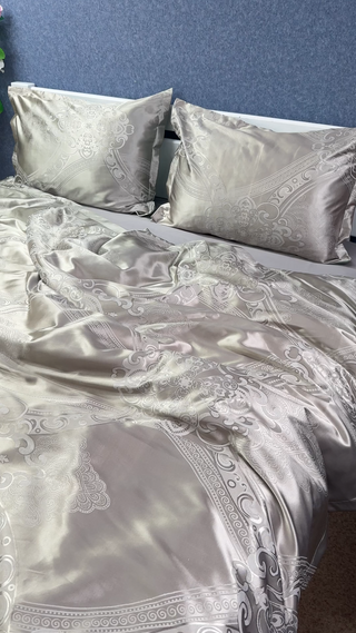 Jacquard-Cotton Sateen Bedding Collection Comfort Night