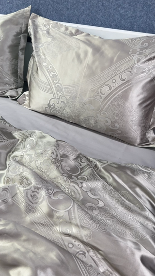 Jacquard-Cotton Sateen Bedding Collection Comfort Night